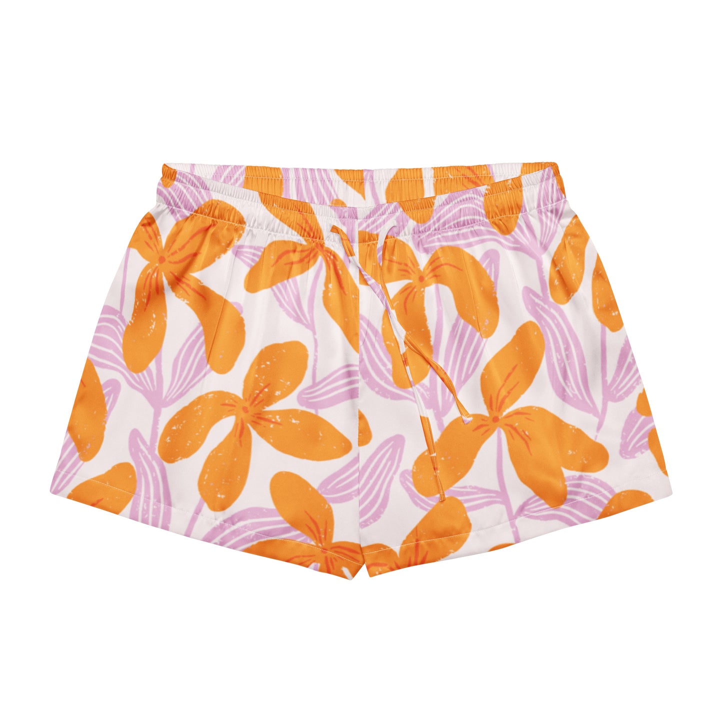 Pajama Shorts in Tropical Orange